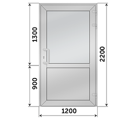 Одностворчатая дверь глухая Realit 1200x2200